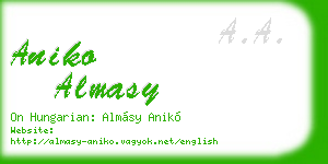 aniko almasy business card