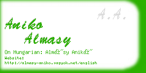 aniko almasy business card